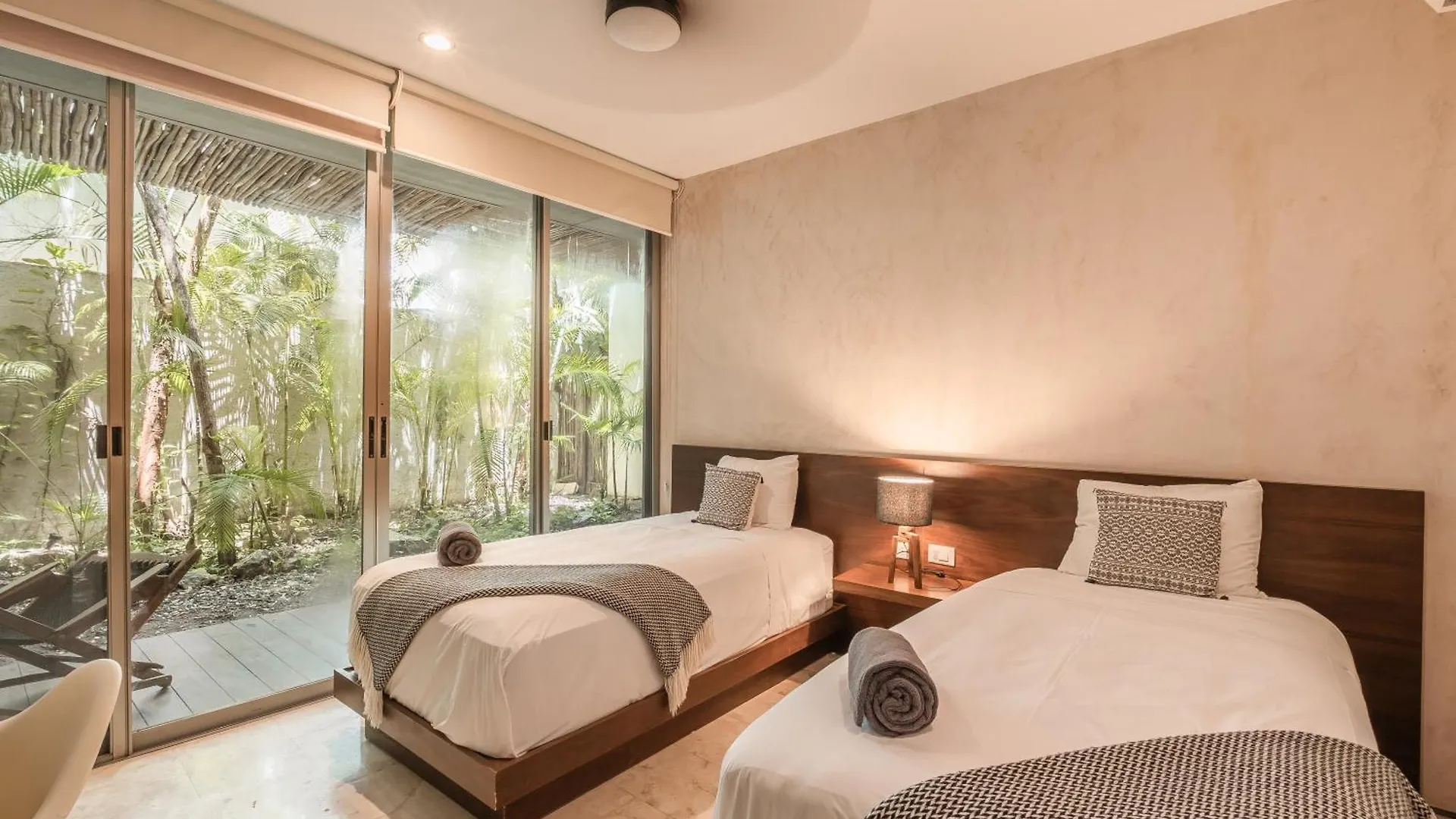 Monet - Free Beach Pass & Bikes & Private Pool & 24Hrs Security Tulum Apartment